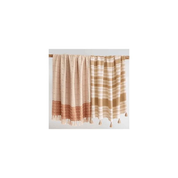 Exclusive
NEW Home Decorators Collection
Terracotta Border Stripe Turkish Cotton - Picture 3 of 3